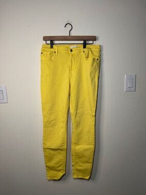 7 for all Mankind Skinny Jeans Women's Size 30 Yellow Bold Feminine Summer